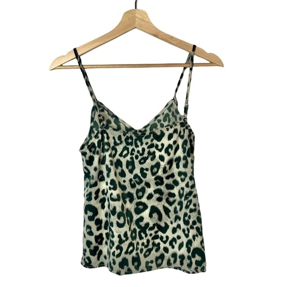Jack by BB Dakota Nature Leopard Button Down Cami Tank Top XS - Picture 3 of 4